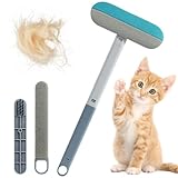 KELAV Togli Peli per Animali Domestici 4 in 1,Spazzola Leva Peli per Gatti e Cani con Asta Prolunga, Riutilizzabile per Divano, Letto, Auto, Tappeti e Tiragraffi, Kit di Pulizia per Pelo di Animale