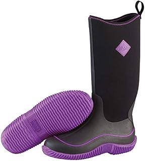 Muck Boots Hale Multi-Season Women's Rubber Boot, Black/Purple, 11 M US