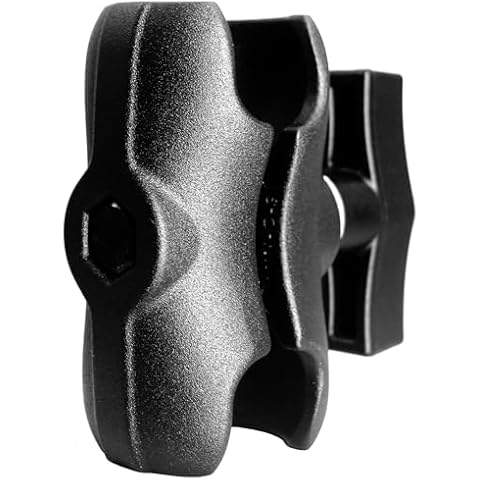 WINDFRD Aluminum Short (3.35") Double Socket Arm for 1.5 Inches/C Size / 38mm Ball Accessories, Powerful Clamp, Compatible with RAM Mount, iBolt and More Cover