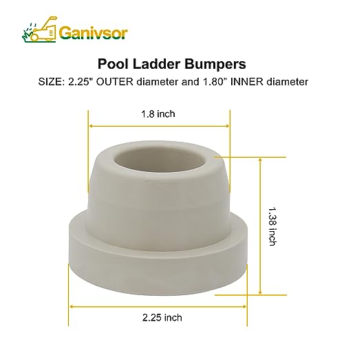 Protector para Escalera de Piscina Ganivsor Pack 4 Blanco miniatura 2