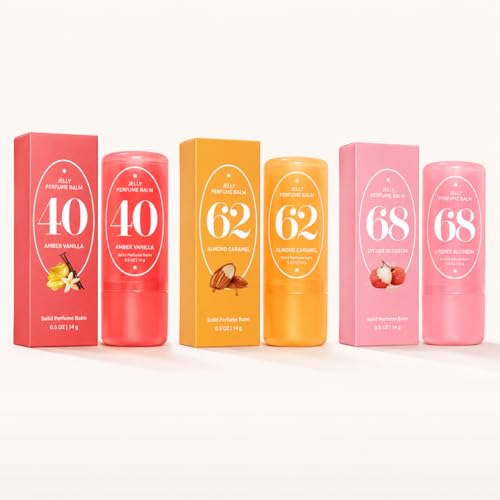 Amavheaf Jelly Perfume Balm Stick Solid Perfume Balm 5 g (3 scent options5g+5g+5g)