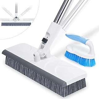 Keypan Scrub Brush for Cleaning, Floor Scrub Brush with Long Handle 50