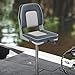 ERGOSEAT Classic Low Back Fishing Boat Seat with Backrest Folding Boat Chair Marine Bass Jon Boat Seats