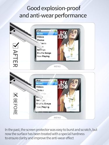 UYRUREL iPod Nano 3rd Screen Protector 2 Pack - Image 4