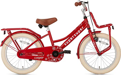 Supersuper Girls Fahrrad, Rot, 18-Zoll