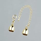 Herkunftsland : China efco – Endkappen mit Kette, Gold, 10 _ P, Metall, Gold, 8 mm