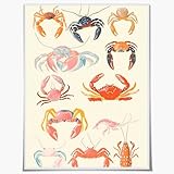 Generic Coastal Cowgirl Seafood Crab Decor Beachy Room Decor canvas Preppy Dorm Decor Girls Beach House Coconut Girl Wall Art Pink 8x10inch Unframed, style-4