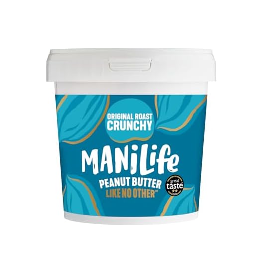 ManiLife Mantequilla de Cacahuete - Peanut Butter - Natural, de Origen único, sin Aditivos, sin Azúcar Añadida, sin Aceite de Palma - Crujiente Tostado Original - (1 x 1kg)