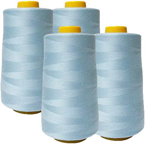Pack de 4 conos de hilo de coser 6000 yardas cada uno miniatura 1