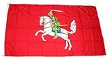  Flagge Rote Fahne Ritter mit Pferd 90 x 150 cm Flaggen
