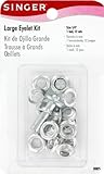 SINGER Large 1/4-Inch Eyelet Kit, 12 Eyelet with Tools (825)