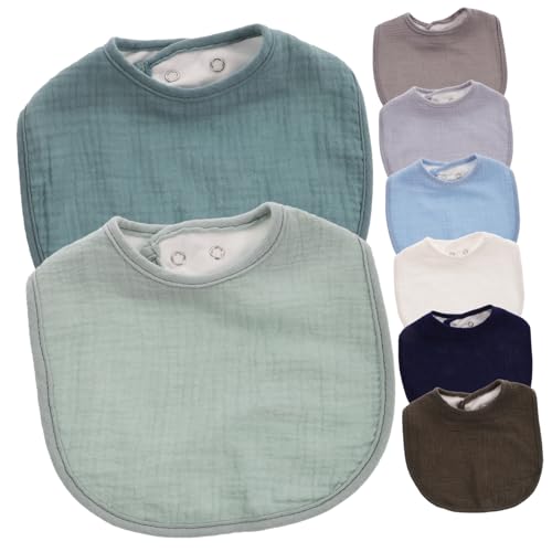 Bavoirs garçon fille bandana lot de 8 absorbants lavables séchage rapide