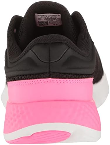 Under Armour Girls Grade School Charged Escape 4 Running Shoe, (001) Black/White/Pink Punk, 4 Big Kid | Image 2