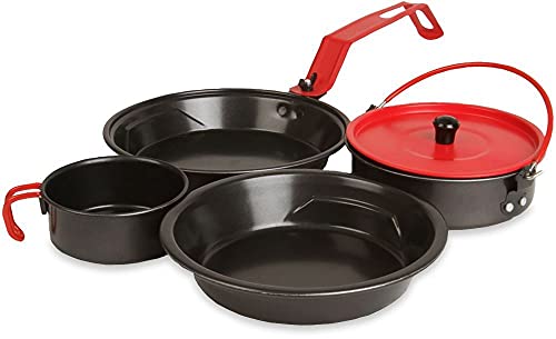 Coleman Rugged 1-Person Mess Kit , Red & Black
