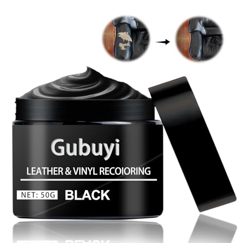 Crema Riparazione Pelle Nera,Balsamo Riparazione Pelle,Riparazione della Pelle,Leather Restoration Cream Nero,Riparazione di Graffi e Crepe in Pelle,Riparazione per Seggiolini Auto,Divani,Scarpe,50g