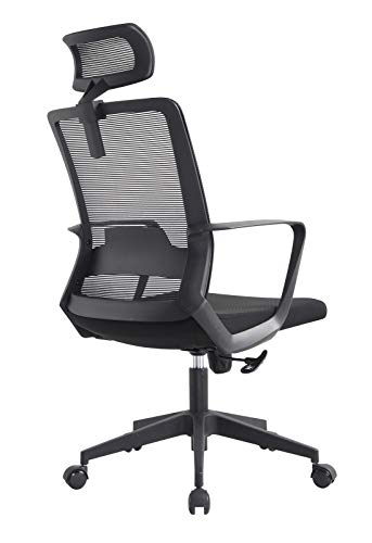 Cadeira Escritório Secretaria Luxo Tela Mesh Preta Toronto Conforsit 4972