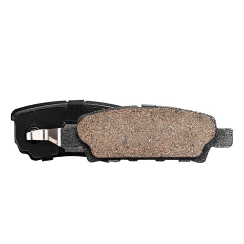 Image of Detroit Axle - Rear Brake Pads for Chrysler Sebring 200 Dodge Avenger Caliber Jeep Compass Patriot Mitsubishi Lancer Outlander, Ceramic Brake Pads w /Hardware Replacement