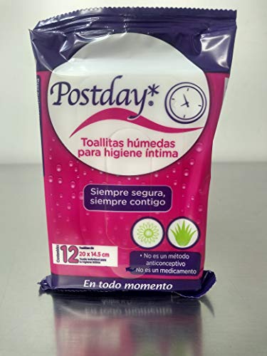 Cuidado Corporal, Video On Demand Postday Toallitas Húmedas para Higiene Intima, 12 piezas