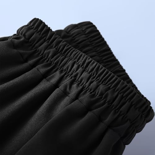 Boys' Pull on Cargo Shorts School Uniform Athletic Jogger Khaki Shorts for Boys Below Knee Quick Dry Kids Cargo Pants4