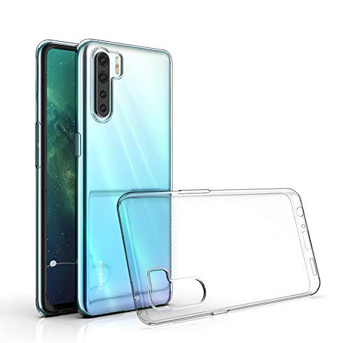 Image of JANAK RAJ 2mm Bumper Crystal Clear Back Case Cover Compatible with Oppo F15 / A91 / Reno 3 | 360 Degree Protection | Precise Cutouts | Transparent Silicone