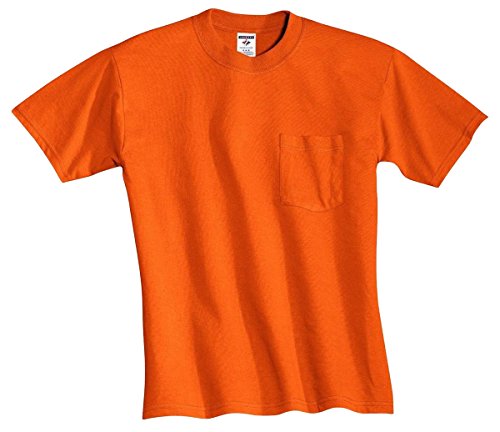 Jerzees Dri-Power Mens Active T-Shirt Small Safety Orange