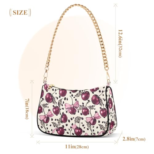 Clutch Shoulder Bags Tote Evening Purse Handbags for Women Leopard Bow Hobo Bags with Zipper Closure3