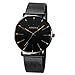 Bracelet en Cuir Simple Femmes Montre à échelle Ronde Petit Cadran Dames Montre Pierre Grain Ceinture Montre à Quartz Relogio Feminino