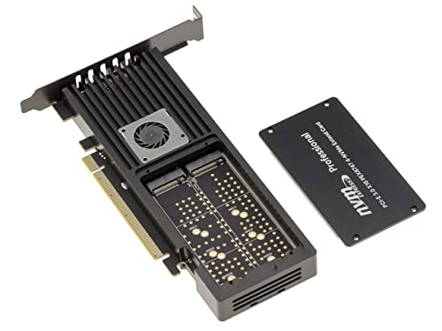 Tarjeta PCIe 3.0 x16 para 4 unidades SSD M.2 NVMe idónea para edición de vídeo 8K