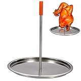 Xoeryoy Trompo para Tacos Al Pastor, Brocheta Al Pastor para Parrilla, Pincho Vertical Desmontable Lavable, Parrilla Giratoria Al Pastor para Kebab BBQ