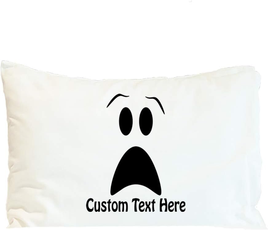 Style In Print Custom Pillow Case Ghost Face Halloween A Holidays and Occasions Holidays and Occasions Polyester Home Decor Bed Pillow Covers Personalized Text Here 30x20 Inches