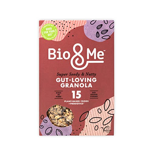 Bio&Me - Super Seedy und nussiges Granola | Vegan, ohne Zuckerzusatz, gut liebend, 1 x 360 g Packung
