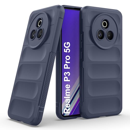Image of Zapcase Back Case Cover for Realme P3 Pro 5G | Compatible for Realme P3 Pro 5G Back Cover | Liquid Silicon Magic Case with Camera Protection | Sapphire