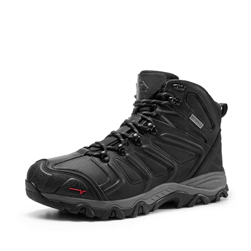 Image of NORTIV 8 Men's Ankle High Waterproof Hiking Boots Outdoor Lightweight Shoes Trekking Trails Armadillo