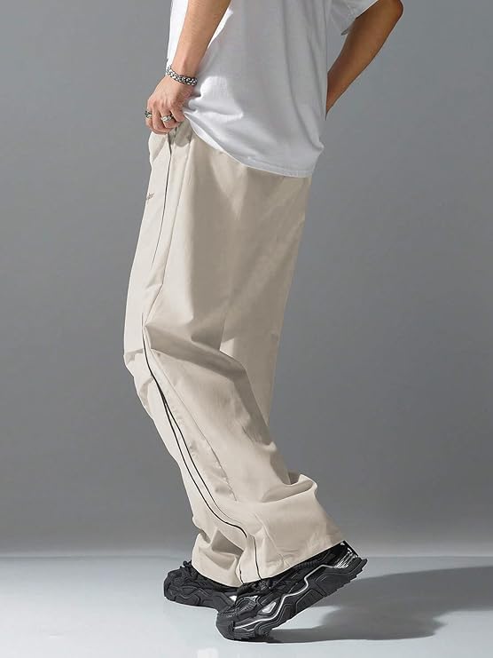 QJQ Men's Y2K Baggy Sweatpants Parachute Pants Wide Leg Vintage Track Pants Casual Streetwear - Image 4