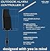 Outdoor Alarm Controller 2, Battery-Powered Siren/Alarm/Relay Controller, 12VDC Out, Up to 1/4 Mile Open-Air Range, 110dB Siren Included, YoLink Hub Required for Full-Functionality!