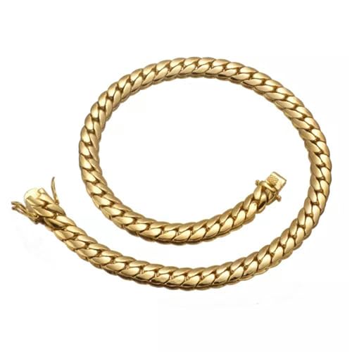 Collier de chaîne de serpent dorée en acier pour offrir - 2