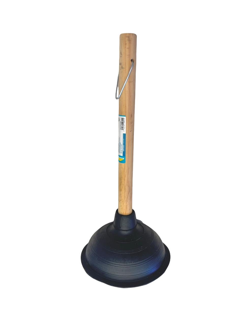 Porte-savon ventouse 12 cm - Latex de caoutchouc coloré - Manche en bois pour prise confortable