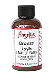 Made in the USA - 4 ounce jar Angelus Acryl Leder Farbe 118ml / 4oz (Bronze / Bronze)