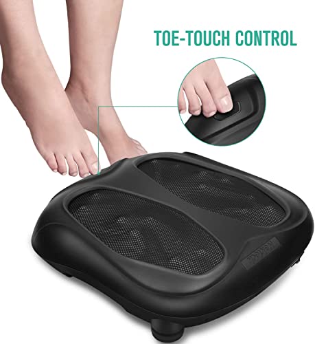 Nekteck Fußmassagegerät mit Wohltuender Hitze Shiatsu Elektrisches Fussmassagegerät für Plantarfasziitis, Eingebaute Infrarot-Wärmefunktion und Netzkabel - Image 5