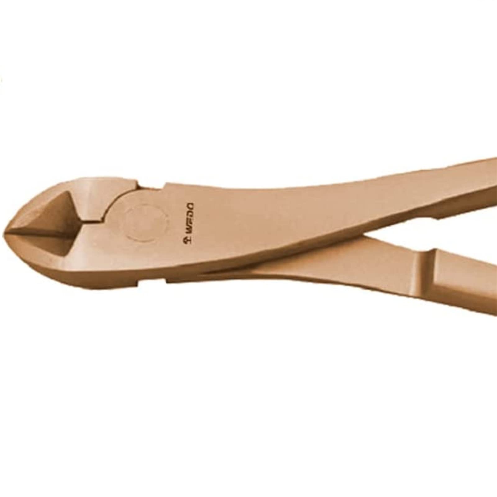 WEDO Alicates de corte diagonal, alicates de corte lateral, cortador lateral, longitud de 190 mm, longitud de 8 pulgadas, cobre berilio, no brillante, no magnético, estándar DIN, certificado BAM y FM