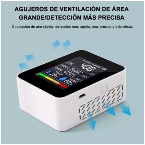 Top-down view of the Ejoyous Air Quality Monitor, showing the top ventilation area.