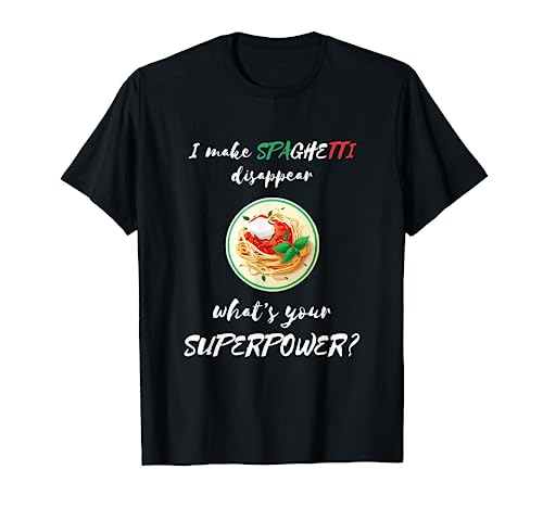 Spaghetti Superpower - Pasta italiana italiana para pasta italiana Camiseta
