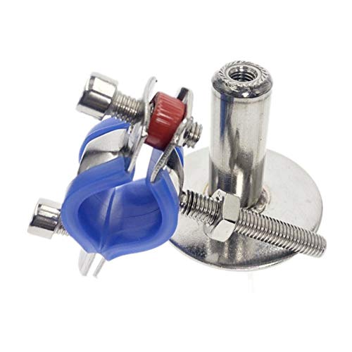Herramientas de reparación de tuberías 2pcs 304 abrazo acero inoxidable Clips aro ajustable Tubo Tornillo Soporte Circular Abrazadera de suspensión de tuberías sujetadores for tubo (Size : 80 89MM)