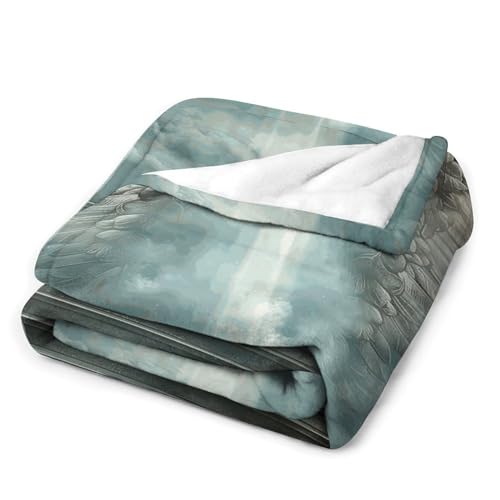 Gtabvect Angel Wings Throw Blankets,Blanket Premium Super Soft Cozy Warm Bed Blanket Couch Decorative Throw Blankets thumb #2