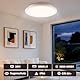 JONMONSM LED Deckenleuchte 36W, 3000K-6500K 3000LM LED Deckenleuchte Dimmbar, IP54 Wasserdichte Deckenlampe mit Fernbedienung für Schlafzimmer Wohnzimmer Bad Balkon Keller 300*H40mm