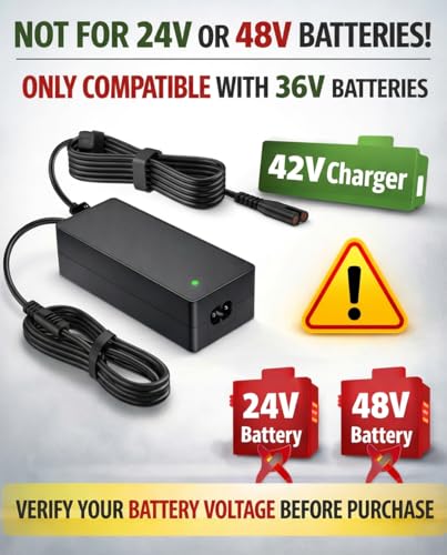 VHBW 42V 1.7A Charger for Xiaomi M365 Bird Air Electric Scooter