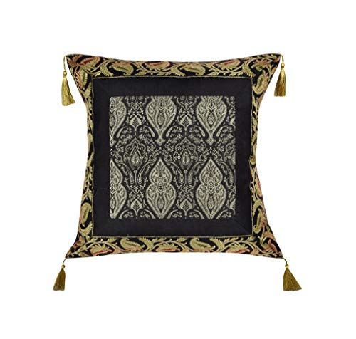 Image of Lalhaveli Home Decorative Party Decor Best Choice for Home Decor Purpose, Decorate Your Bedroom & Living Room. You Can Gift As Well.Single Cushion Cover 18 x 18 inch (Black)