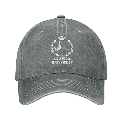 Image of Funny Goose Hat Silly Goose On The Loose Trucker Hat Women Vintage Mesh Cap for Summer