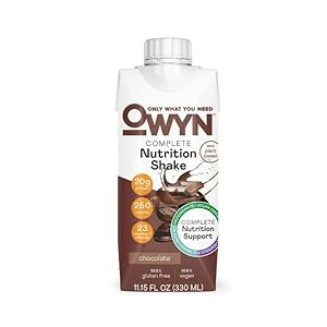 OWYN Plant-Based Complete Nutrition Protein Shake, Chocolate, 20g plant based protein, 23 Vitamins Minerals, Vegan Nutritional Shake, Gluten, Soy, and Tree Nut-Free (Chocolate, 12 pack)