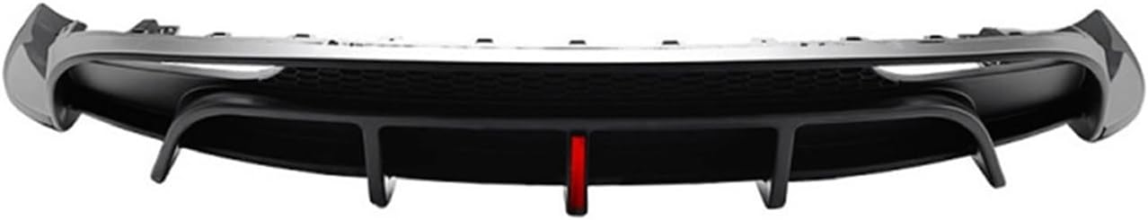 For Tesla Model 3 Highland 2024 2025 Car Rear Bumper Lip Diffuser With Pilot Light LED-Rear Spoiler Tuning Protector(Carbon Look)